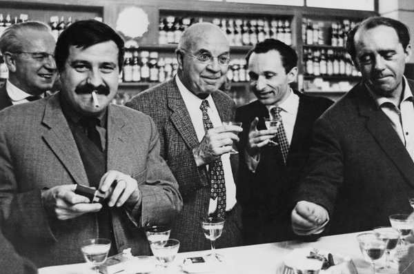 From left, Mr. Grass, John Dos Passos, the German academic and critic Walter Hollerer and Heinrich Böll in Berlin in the early 1960s. Credit Pictorial Parade/Archive Photos, via Getty Images
