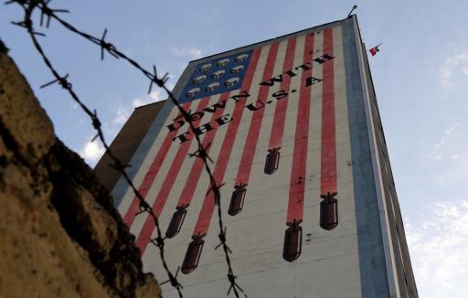 An anti-US mural on a wall of a building in Tehran. (AFP/Getty Images)