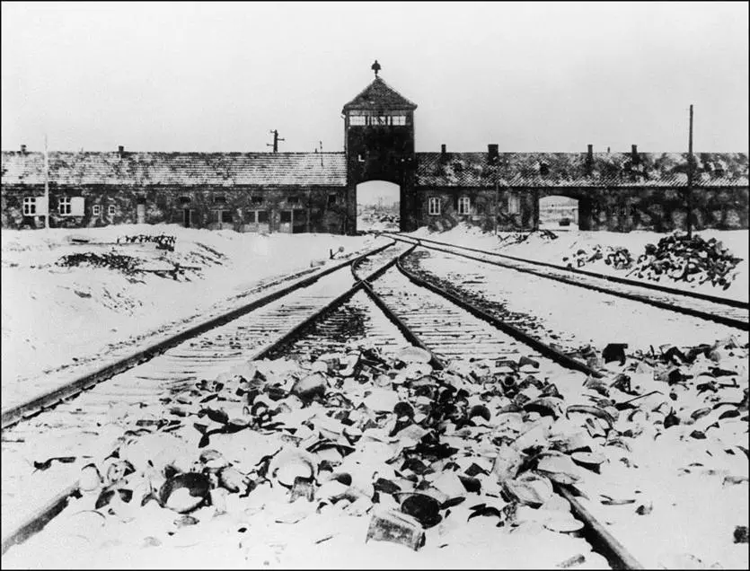 The Auschwitz concentration camp after its liberation in 1945 by Soviet troops in Oswiecim, Poland.
